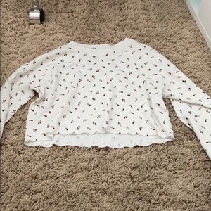 Forever 21 cropped long sleeve shirt